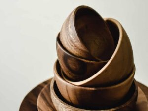 Acacia Wood Dinnerware Set